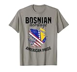 Bosnia Flag Outfit American Flags US Uniform Bosnian T-Shirt