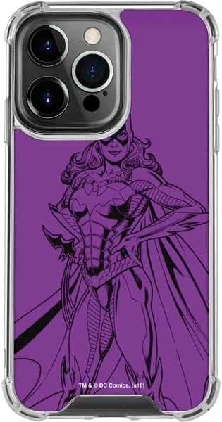 Skinit Clear Phone Case Compatible with iPhone 14 Pro - Officially Licensed DC Comics Batgirl Comic Pop Design