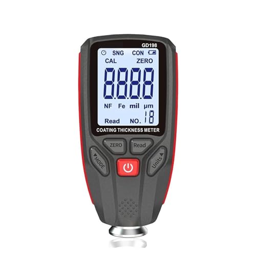 Medidor de Espesor de Recubrimiento Medidor de Espesor de Película de Pintura para Automóviles 0 a 1300um Medidor de Medición FE NFE para Metal Automotriz y Cerámico miniatura 2