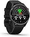 Garmin Approach S62 GPS Golf Watch (Black Bezel/Black Band) + Charging Base + USB Wall Cube + USB Car Adapter + 6TH AVE Cleaning Kit w/Virtual Caddie Mapping (Bundle) (010-02200-00)