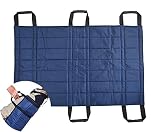Wisexplorer 43" x 37" Transfer Blanket-Positioning Bed Pad with 6 Reinforced Handles –Reusable & Was
