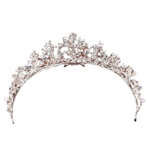 Serre-tête princesse perles et argent fait main accessoire cheveux anniversaire