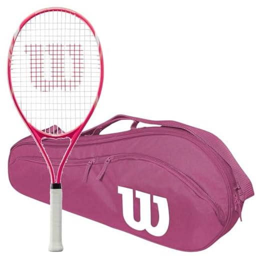 Wilson Serena Pro Lite Tennis Racquet Bundled with an Advantage II Tennis Bag (Pink/White) and 1 Can of Pink Tennis Balls (3 Balls)