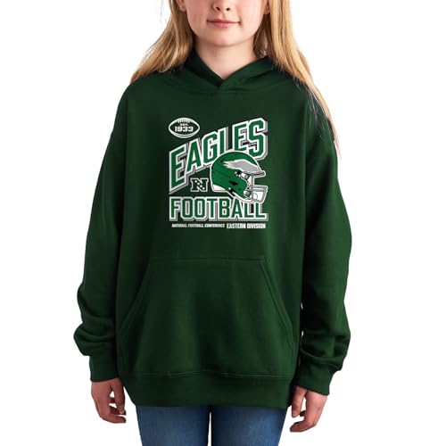 Junk Food NFL - Philadelphia Eagles Angle Helmet Kids Hoodie Forest Green by Junk Food - Used condition - Image 2
