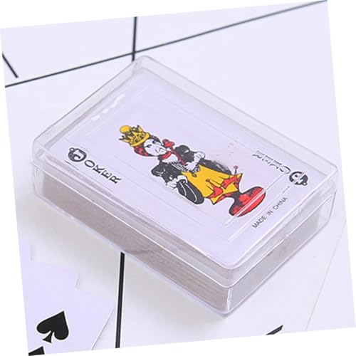 BESPORTBLE 6 Sätze Miniatur Pokerkarten Spielkarten Reise Kartenspiel Kunststoffbox Kompakt für Puppenhaus Dekoration Familie Outdoor Spaß – Bild 7