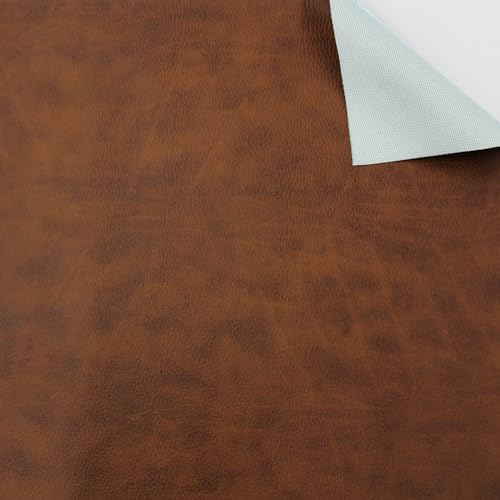 econuk - Tela para Tapizar, Manualidades y Bricolaje, Polipiel Suave al Tacto, Cuero Sintetico para Sillas, Sofás, Bolsos, Cojines, Asientos de Moto, Techos de Coche (140cm x 100cm, Clasic)