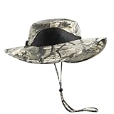 Solaris Fishing Sun Camo Hat for Women Men, UPF 50+ Sun Protection Packable Sun Hat, Thick Material Suitable for Fall Winter Outdoors Safari Activity