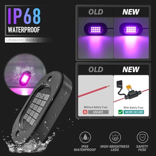 Honalia HO-RLT-10 Led Rock Lights For Trucks 10 Pods thumb #2