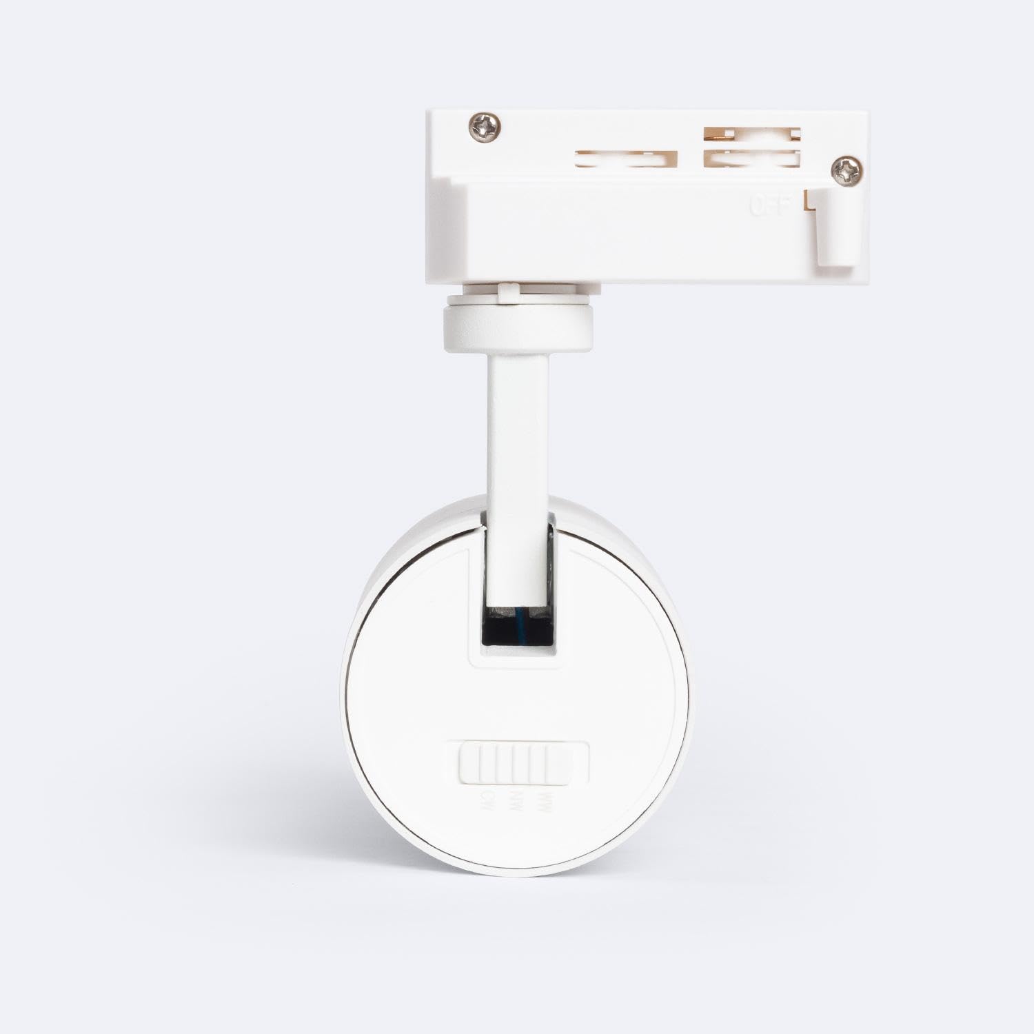 LEDKIA LIGHTING Foco Carril LED Monofásico 10W Regulable CCT Seleccionable Pulyx Multiángulo 15-60º Blanco