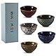 Xnqelerate 5-teiliger Japanische Teetasse, Keramik-Teetassenset, 120 ml Chinesische Teetasse, Porzellan Teetassen Klein Ohne Henkel, Asiatische Teetasse für Heiße Oolong-Tee, Kaffee