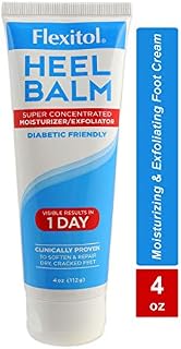 Flexitol Heel Balm, Rich Moisturizing & Exfoliating Foot Cream, 4 Oz Tube