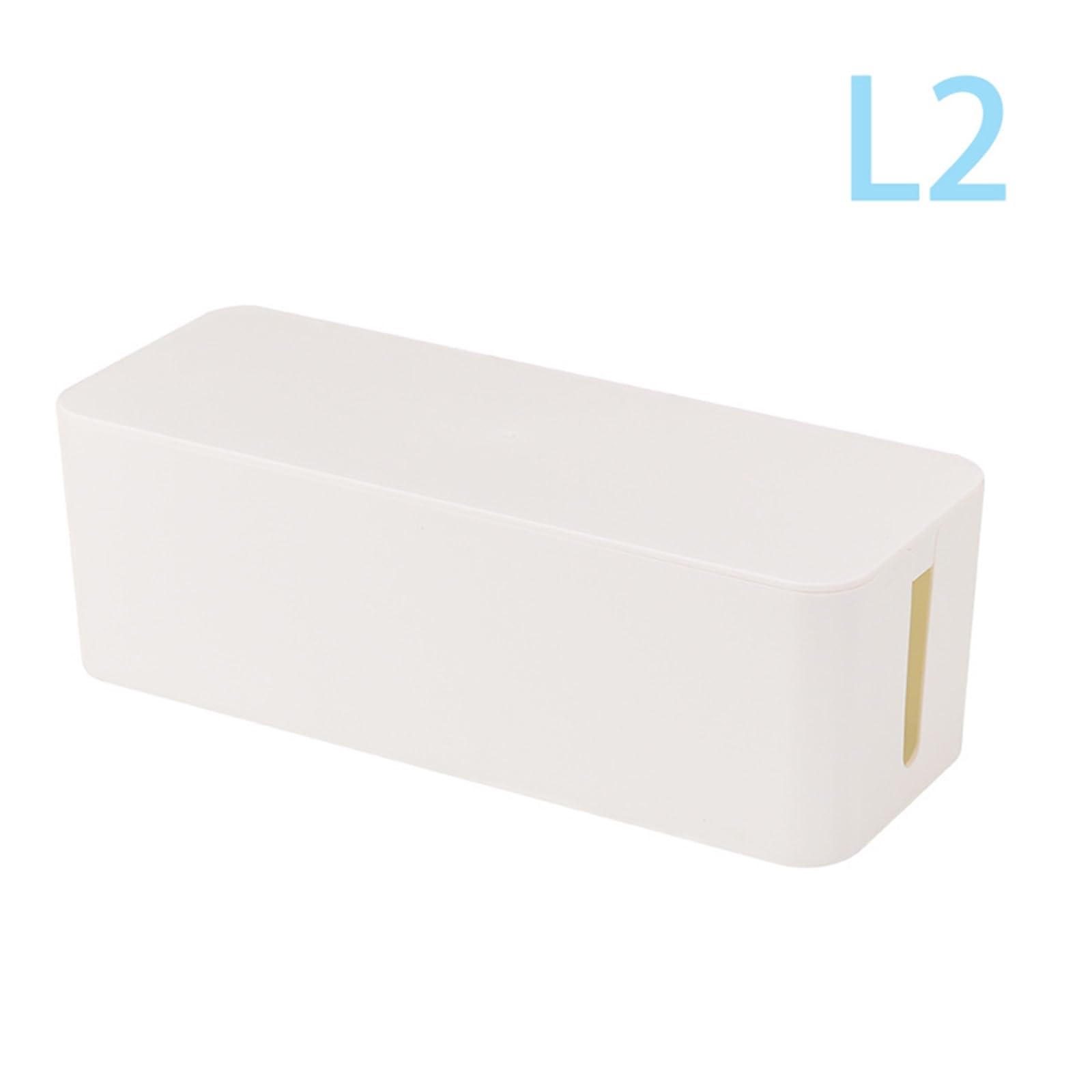 HIZON Caja de Almacenamiento de Cables, Placa de alimentación, gestión de Cables, Tira de Enchufe, Caja for Cables, Cargador, Organizador de Enchufe, contenedor de Red(L2)