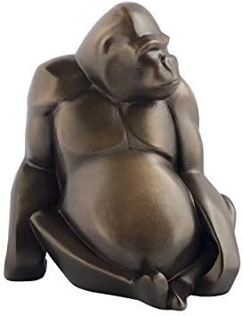Arora Gallery Collection 8228 Gorilla Cold Cast Bronzed Figurine, Multicolour, One Size