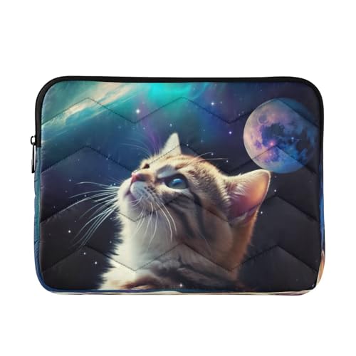 Funda para laptop Space Cat 13-14 pulgadas impermeable miniatura 1