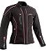Produktbild Mitsou Motorradjacke für Damen, Schwarz und Rosa, Soft Shell  CE-zertifiziert  warmer und atmungsaktiver Stoff  wasserdichte und atmungsaktive Membran
