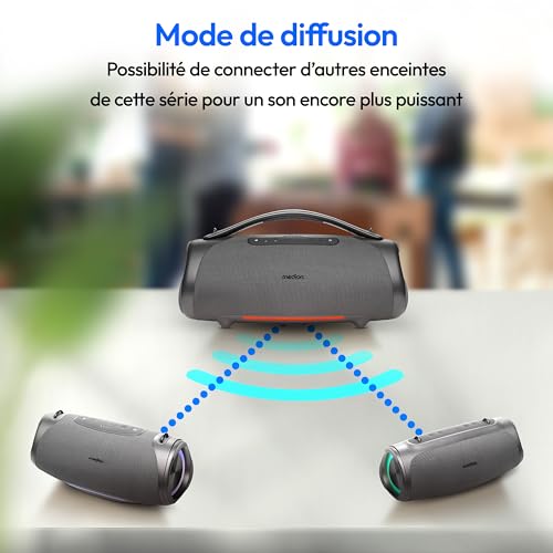 Enceinte Bluetooth MEDION Bluetooth 5.3 IPX7 42 heures dautonomie - vue 4