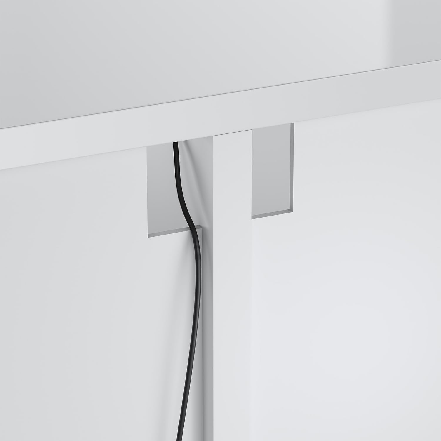 SONNI TV-Schrank, Fernsehtisch, TV-Regal, Lowboard Hochglanz, Hängend mit LED-Beleuchtung, 12 Farben können eingestellt Werden, 2 Schränken für Wohnzimmer und Schlafzimmer 180x35x30cm Weiß GTV009W-180