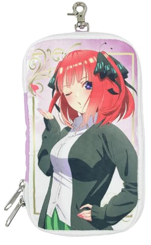 ジートリガー(G triger) 映画「五等分の花嫁」クリアマルチポーチ 二乃 カラフル ミニポーチ バッグ 推し活 推し活グッズ 推し活バッグ 大人 ポリエステル ナスカン