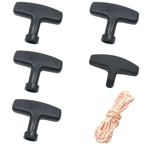 Multisland 5 Pcs Recoil Starter Handle Pull Start Assembly Replacement Handle with a 2.25m Pull Cord for Honda GX120 GX160 GX200 GX240 GX270 GX340 GX390 Engine