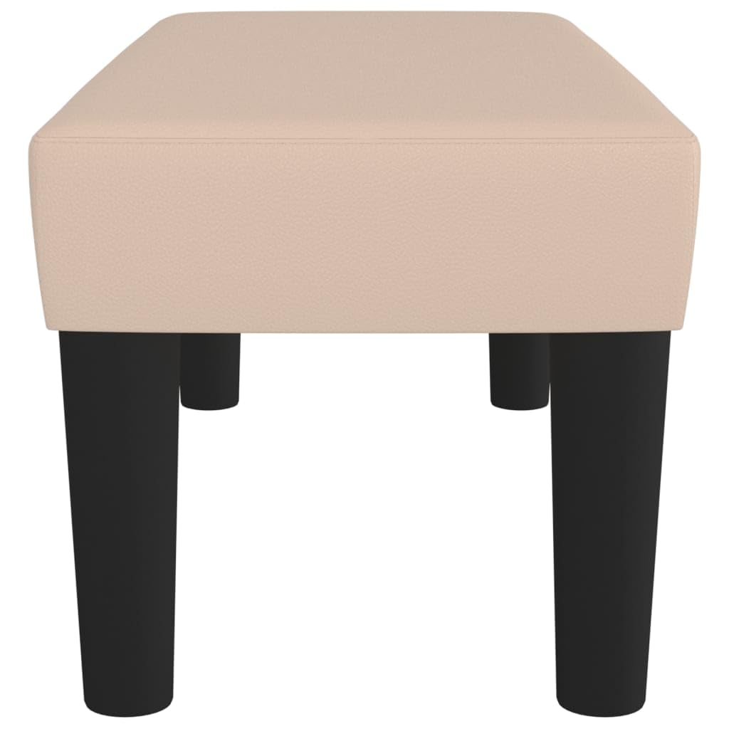 vidaXL Sitzbank Polsterbank Bank Flurbank Bettbank Betthocker Garderobenbank Schlafzimmer Wohnzimmer Eingangsbereich Flur Cappuccino-Braun 70x30x30cm Kunstleder