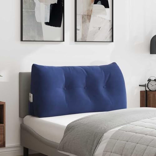 Coussin de dossier velours bleu pour des soirées lecture parfaites