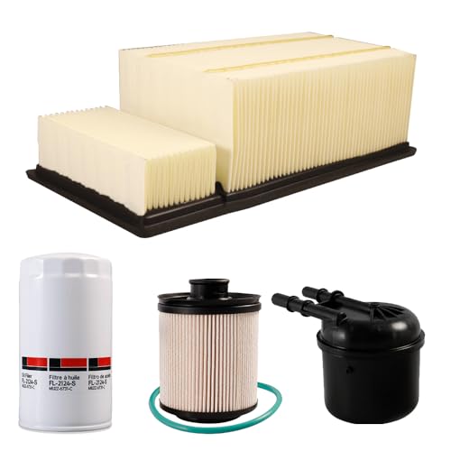 FD4615 FD-4615 Fuel Filter + FL2124S OIL FILTER + FA1902 Air Filter Replacement for 2011-2016 F250 F350 F450 F550 Super Duty 2016 F650 F750 6.7L Powerstroke V8 diesel engine Replaces BC3Z-9N184-B