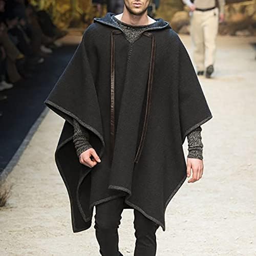 Poncho Met Capuchon Voor Heren - Handgemaakte Alpacaponcho, Comfortabele Winterjas, Warme en Zachte Herenkleding