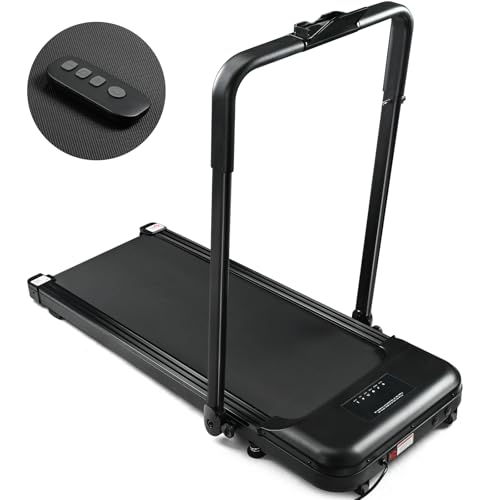 Image of Treadmills for Home Folding Electric Treadmill Portable Treadmills Walking Running Exercise Machine with Multiple Led Display Home & Office Workout Cardio Fitness Machine Black Handdrills