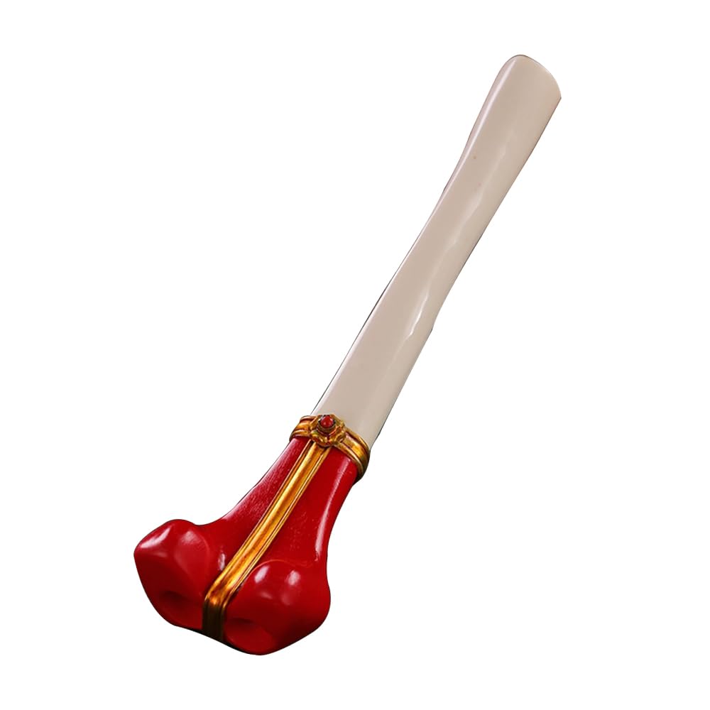HCZKIUJY Nepalese Handmade Flute, Tibetan Trumpet, Clear Sounding Wind Instrument,Yellow,A (White B)