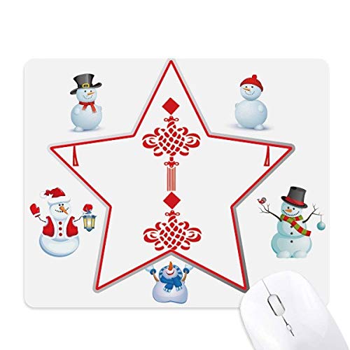 Tapis de souris Noël bonhomme de neige pour décorer votre bureau en hiver