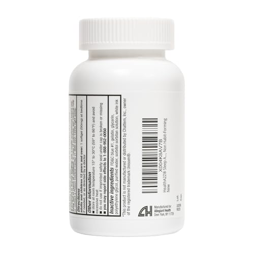HealthA2Z® Sleep Aid | Diphenhydramine 50mg | 200 Softgels | Supports Deeper | Restful Sleeping
