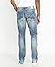 Buffalo David Bitton Men's Relaxed Straight Driven Jeans, Sandblasted Blue Wash Indigo, 33W x 30L
