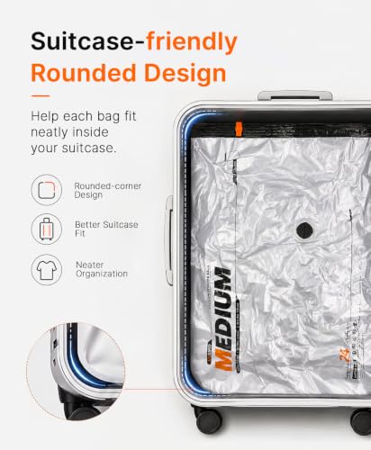 Image of Vacbird 10-Pack Large Vacuum Storage Bags with USB & Battery 2-in-1 Rechargeable Cordless Pump, Space Saver Seal Bags for Home Organization, Bedding, Blankets and Clothing