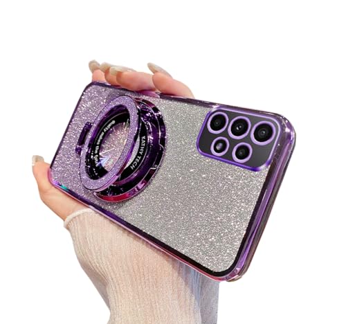 Coque Galaxy A32 5G Magsafe Doowear pailletée avec support béquille