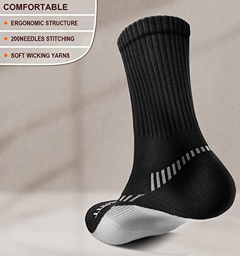 Bulliant Compression Socks For Men 6 Pairs, Running Athletic Socks Dress For Men Full Cushioned Sole #TOP1