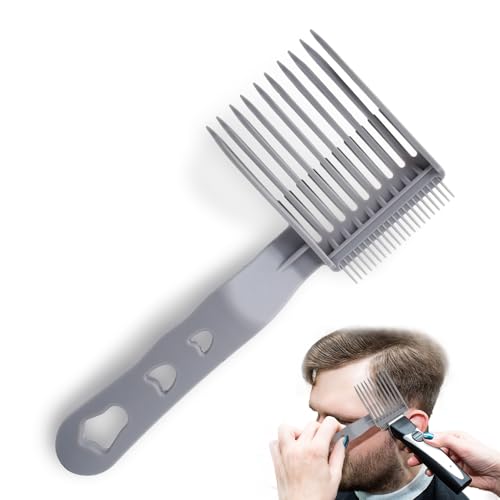 1PCS Grey Fade Comb Tool, Fade Tool for Men Haircut Gradient Hair comb Compatible with All Clipper,...