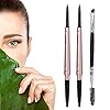 [ 2 Pack]Eyebrow Pencil, Waterproof Eyebrow Makeup with Dual Ends, Professional Brow Enhancing Kit with Eyebrow Brush (Dark Brown #1)