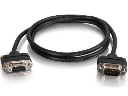 C2G 52158 10FT SERIAL RS232 DB9 CABLE WITH LOW PROFILE CONNECTORS M/F - IN-WALL CMG-RATED