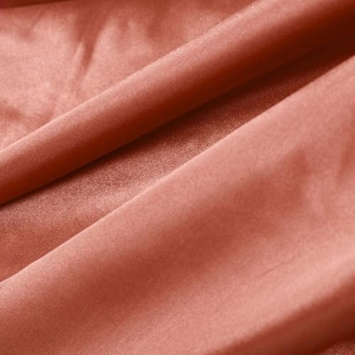 Premium Terracotta Satin Fabric Bolt - 54" Wide x 10 Yards for Elegant Weddings, Parties, and DIY Décor Projects