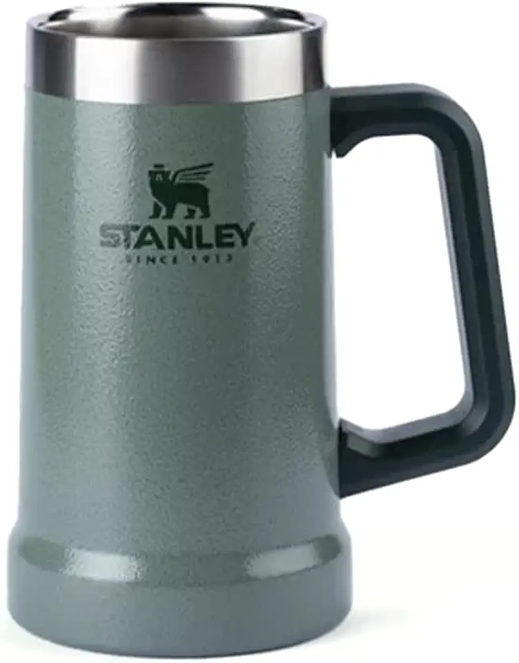 Stanley - Caneca Térmica de Cerveja Isolada, Portátil, Durável, para Manter Bebidas Frias, 709 ml, Hammertone-Green