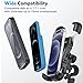 Bike Phone Holder [2025 Upgrade] - Motorcycle Phone Mount 100mph Military Anti-Shake 10s Quick Install Bicycle Phone Holder Handlebar Phone Mount Compatible with iPhone, Samsung, All Smartphone, Black