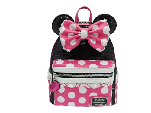 Sac Loungefly Minnie Mouse en cuir synthétique avec finitions pailletées