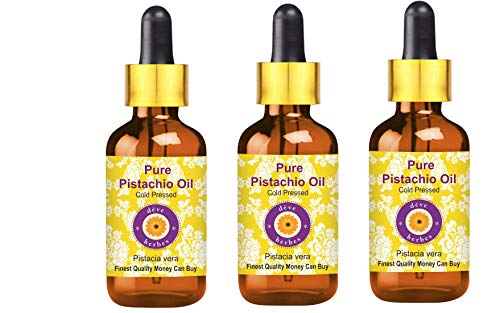 Huile de Pistache pressée à froid Deve Herbes pour hydrater la peau sèche et les cheveux