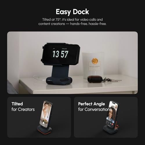 Image of ProGrip Mobile Battery Grip, DSLR-Style Phone Camera Grip with Built-in Powerbank of Qi Charging, Ergonomic Handle with Wireless Shutter Button, Phone Stand Dock, Built-in Cold-Shoe & Tripod Mount