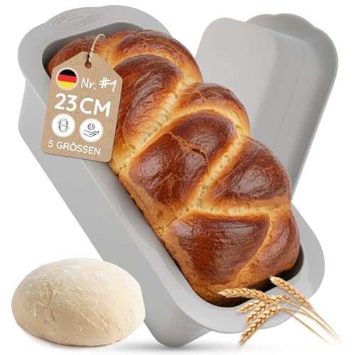 Backefix Brotbackform Silikon 23 cm – Rechteckige Kastenform...