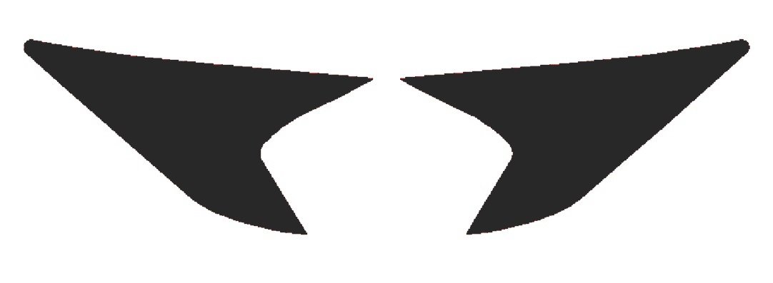 Precut Vinyl Tint Overlay for 2016-2017 Honda Accord Sedan Headlight Signal Light - Amber Delete