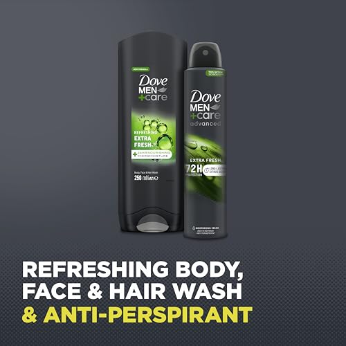 Dove Men+Care Extra Fresh Duo + Sports Towel Body Wash & Antiperspirant Deodorant Gift Set for all-day comfort, protection & fragrance 2 piece - Image 2