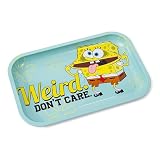 Silver Buffalo Spongebob Weird Don't Care 11.3' x 7.4' Tin Tray