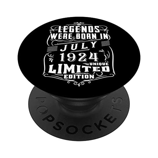 Cumpleaños Julio 1924 Edición Limitada Regalo Legend July PopSockets PopGrip Intercambiable