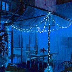 Luzes Solares de Corda, BCXAXA 60 LED 11M de Luzes de Natal Externa com 8 modos de Iluminação, Luzes